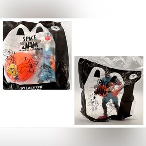 Space Jam #3 Lebron James & #9 Sylvester Mcdonalds Happy Meal Toys